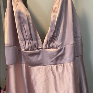 Elegant Pink Prom Dress with Lustrous Finish and Flattering Silhouette